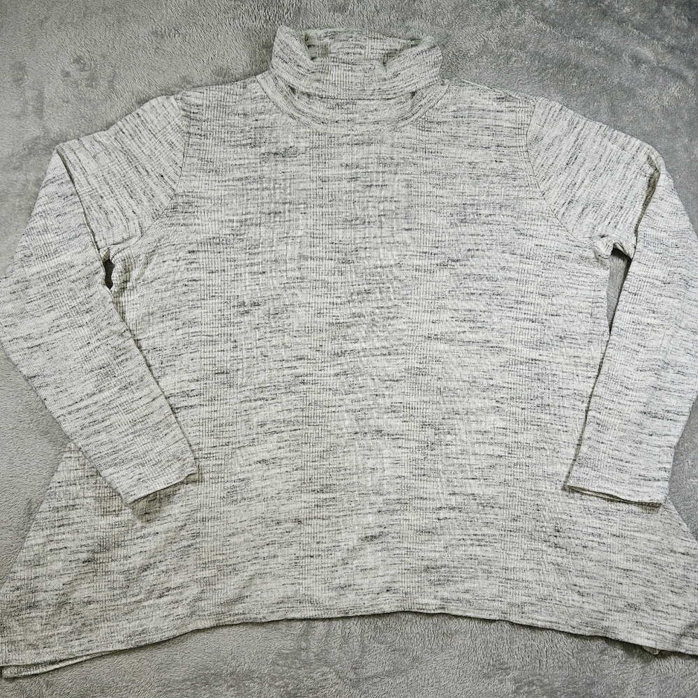 Simply Vera Vera Wang Women's Gray Turtleneck Sweater Size XXL